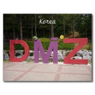 korean dmz post card