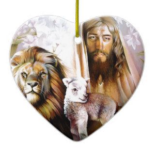 Christ the Lion of Judah, the Lamb of God Christmas Ornaments