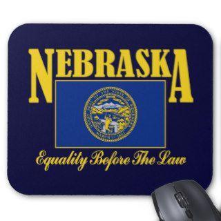 Nebraska Flag/Motto Mouse Pads