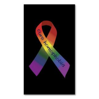 Cure Homophobia Business Card