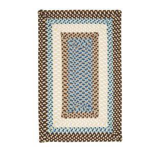 Colonial Mills Montego Bright Brown 4 ft. x 6 ft. Braided Area Rug MG89R048X072R