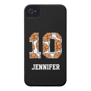 Personalized Basketball Number 10 iPhone 4 Case Mate Case