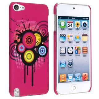 BasAcc Hot Pink/ Circle Rear 4 Case for Apple iPod Touch Generation 5 BasAcc Cases