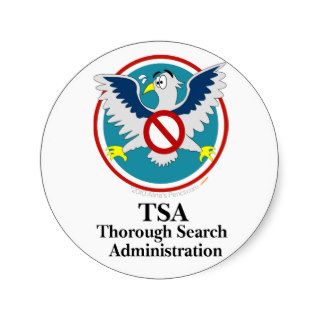 Eagle TSA Funny Cartoon (Touch My Junk) Sticker