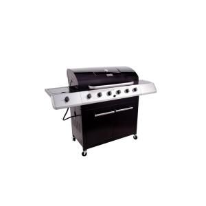Char Broil 6 Burner Propane Gas Grill with Side and Sear Burner in Black 463235513