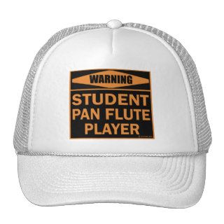 Student Pan Flute Player Mesh Hat