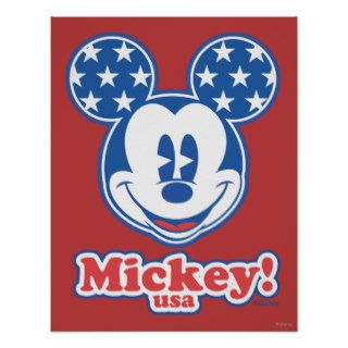 Patriotic Mickey Mouse 4 Print