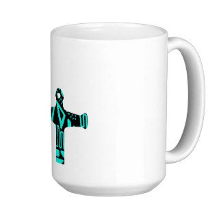 Andes teal blue sailor hipster nautical anchor coffee mugs