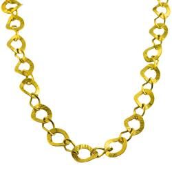 Fremada 14k Yellow Gold Etruscan Mixed Link Necklace Fremada Gold Necklaces