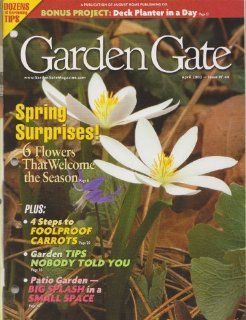 Garden Gate Magazine April 2002   Spring Surprises Steven M. Nordmeyer Books