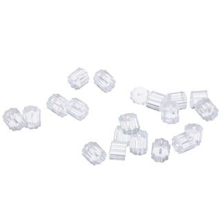 Beadaholique Clear Safety Backs For Hook Earrings (Set of 100) Beadaholique Jewelry Findings