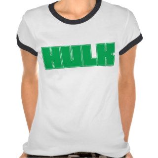 Hulk Block Logo Green Tee Shirts