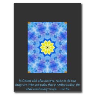 Far Eastern Inspired Art with Lao Tzu Life Quote Postcards