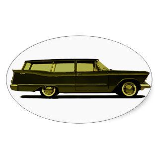 1957 Plymouth Plaza Commercial Utility Oval Stickers