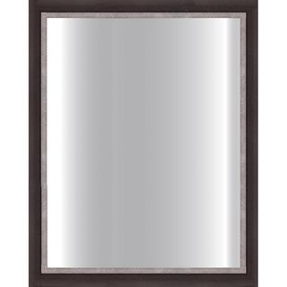 Dark Brown Framed Glass Mirror Mirrors