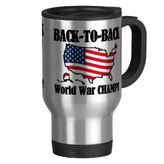 Back To Back WW Champs, USA Shape Coffee Mug
