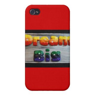 Dream Big 3D Mixed Media Chubby Art Painting Covers For iPhone 4