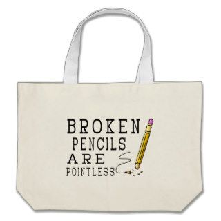 Broken Pencils Canvas Bags