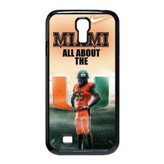 Miami Hurricanes NCAA Logo Terrific Printing Samsung Galaxy S4 i9500 DIY Cover Custom Case 533_24 Cell Phones & Accessories