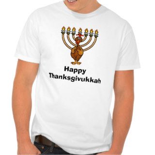 Happy Thanksgivukkah  Turkey Menorah Funny T Shirt