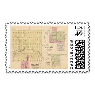 Tekamah, Oakland, and Lyons, Nebraska Postage