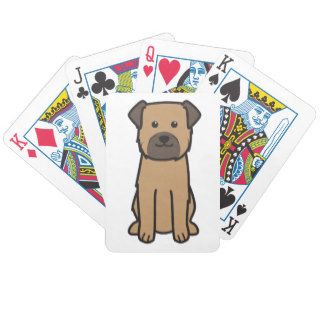 Border Terrier Dog Cartoon Card Deck