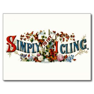 Simply To Thy Cross I Cling Christian Art 1874 Post Cards