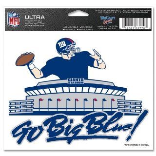 New York Giants Official NFL 4.5"x6" Car Window Cling Decal  Sports Fan Decals  Sports & Outdoors