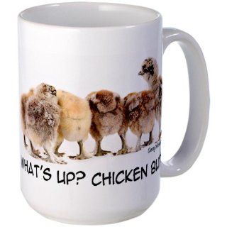 What's up? Chicken butt Large Mug Large Mug by  Kitchen & Dining