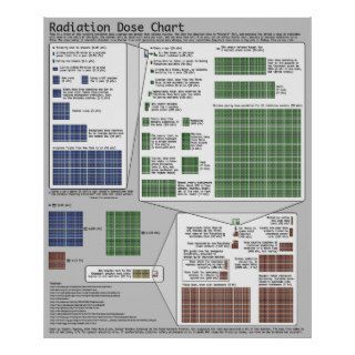 Radiation Dose Chart (by Randall Munroe) Posters