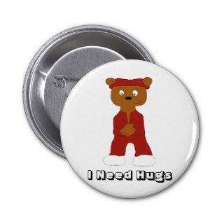 Cartoon Hip Hop Bear LL Cool J Fan Buttons