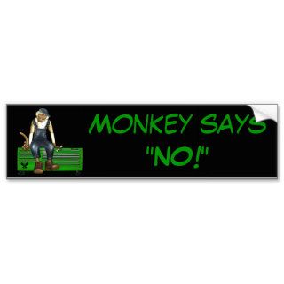Grease Monkey Customized Toolbox Sticker (Green) Bumper Sticker