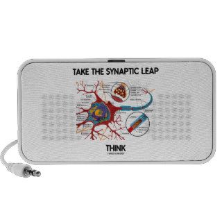 Take The Synaptic Leap Think (Neuron Synapse)  Speakers