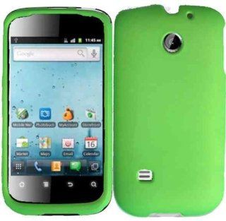 Huawei Ascend 2 II M865 M865C Rubberized Cover   Neon Green Cell Phones & Accessories
