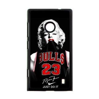 Fashion Funny NBA Chicago Bulls Michael Jordan Nokia Lumia 520 Case Cover Marilyn Monroe NIKE JUST DO IT Cell Phones & Accessories