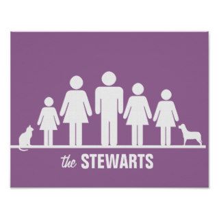 Customize a Family of Five Poster