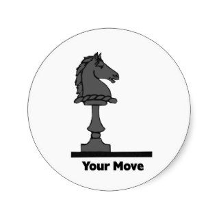 Your Move   Vintage Chess Piece Sticker