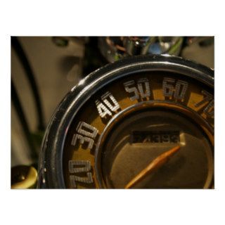 Antique Speedometer Print