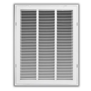 TruAire 20 in. x 25 in. White Return Air Filter Grille H190 20X25