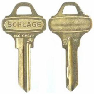 Schlage Nickle Silver House/Office Key 35 009 C123