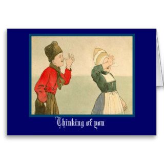 Vintage Dutch design, Getting to know you Greeting Cards