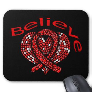 Believe Heart Disease Mousepad