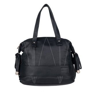Chloe Black Leather Stitch Detail Tote Bag Chloe Designer Handbags