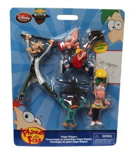 Disney Phineas and Ferb Exclusive Finger Flickers Phineas, Ferb, Agent P Dr. Doofenshmirtz Toys & Games