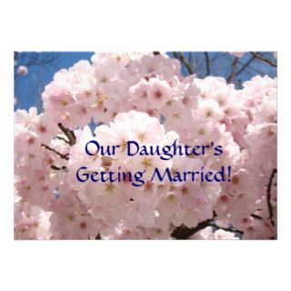 Our Daughter's Getting Married Save the Date Card Invite