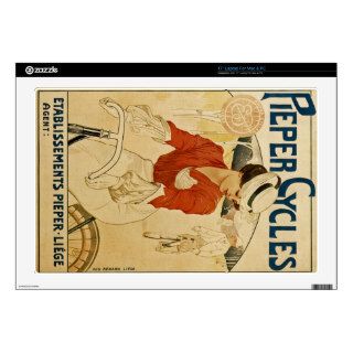 Pieper Cycles ~  Émile Berchmans ~ Belgium 1900 Laptop Skins