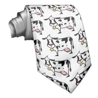 Cow Moo Cows Cattle Dairy Farm Animal Neck Tie