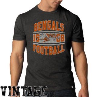 47 Brand Cincinnati Bengals Team Color Scrum T Shirt   Charcoal  Sports Fan Apparel  Sports & Outdoors