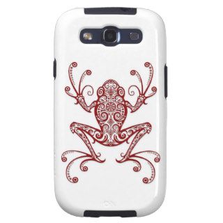 Intricate Red Tree Frog on White Samsung Galaxy S3 Case