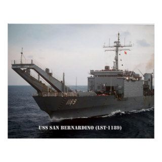 USS SAN BERNARDINO (LST 1189) POSTER